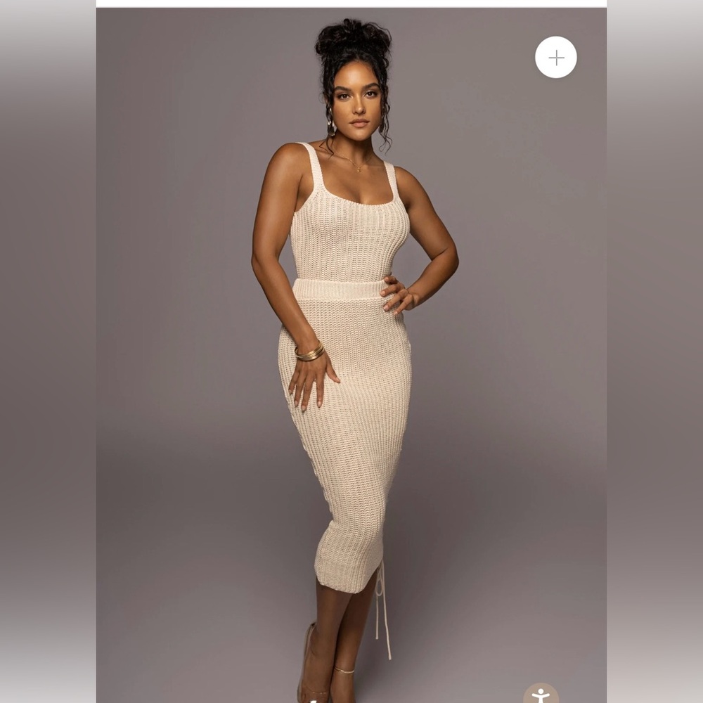 JLUXLABEL Crochet Skirt Set | Size: Large | Color: Cream